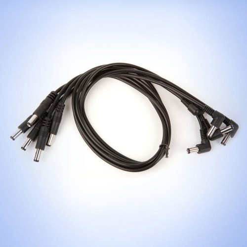 Strymon DC Power Cables: Straight to Right Angle 18" (5 pack)
